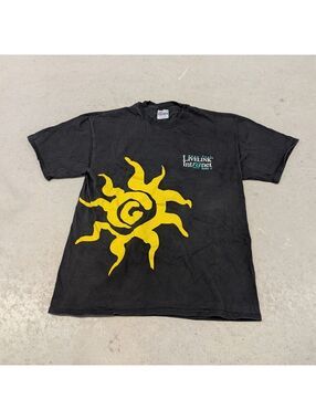 Vintage Microsoft Livelink Intranet Lotus Black T-shirt